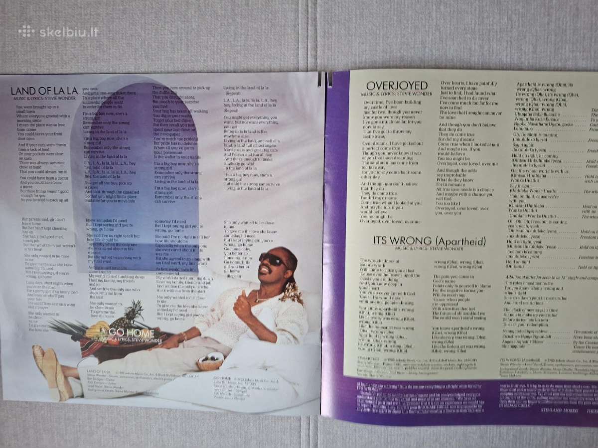 Stevie Wonder 1985 “In Square Circle - nuotraukos Nr. 7