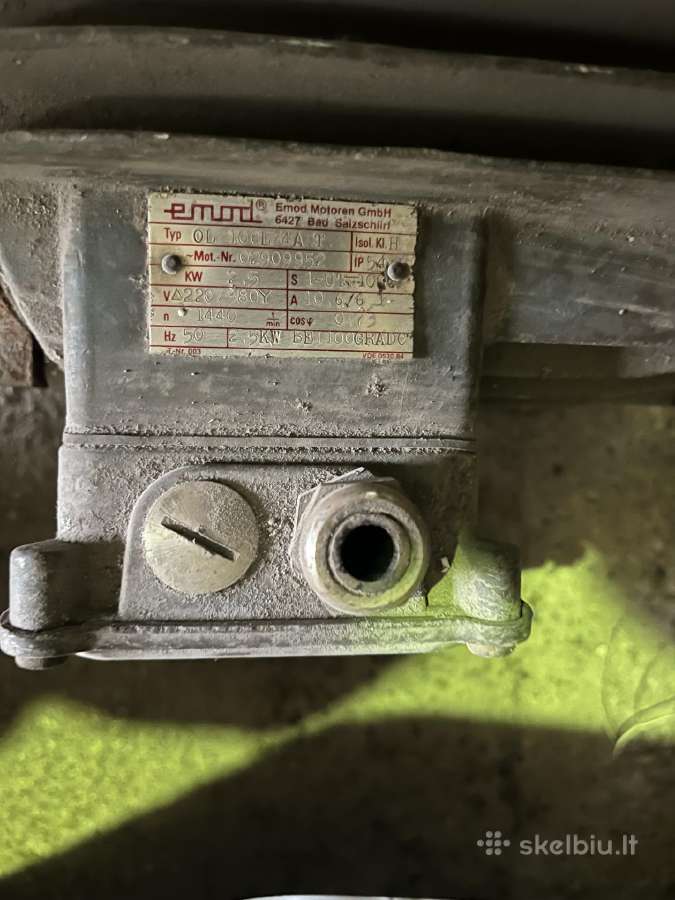 Parduodu elektros variklius 2,5 kw, 3 kw, 4/6 kw - nuotraukos Nr. 7