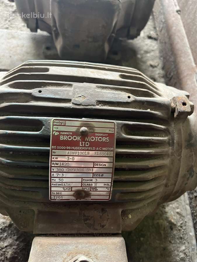 Parduodu elektros variklius 2,5 kw, 3 kw, 4/6 kw - nuotraukos Nr. 15