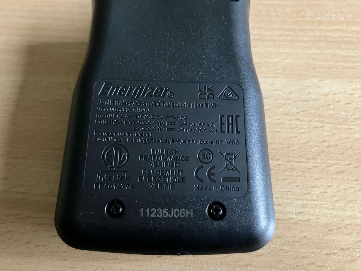 Energizer Nimh universalus elementų įkrovėjas - nuotraukos Nr. 2