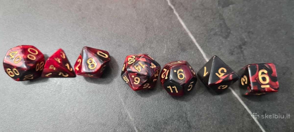 7pcs/set Acrylic Polyhedral Dice For D&d - nuotraukos Nr. 2
