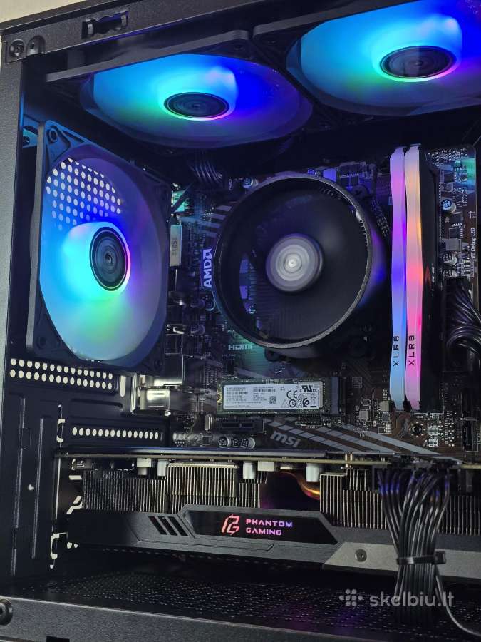 Naujas kompiuteris Ryzen 5 5500 Rx 5700xt 16ram - nuotraukos Nr. 4