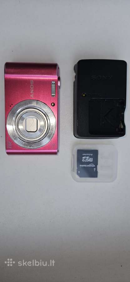 Sony Skaitmenine Kamera Dsc-w810,8gb Sd card