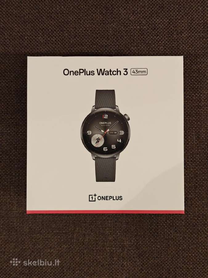 Oneplus Watch 3 (43mm), black steel, laikrodis