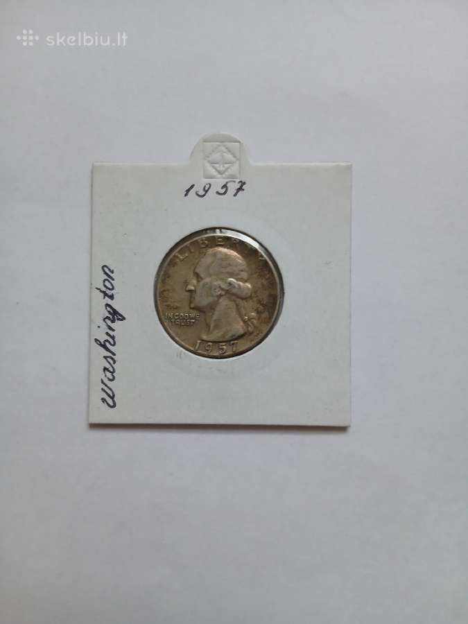 Sidabras JAV 1957 Kvoteris 5,625 gr 90% sidabro