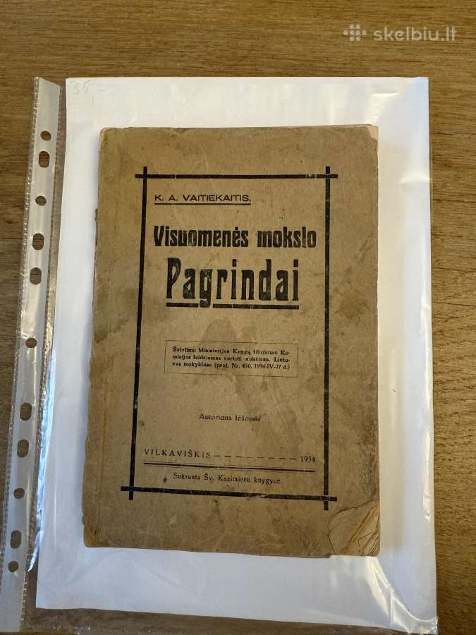 Visuomenės mokslo Pagrindai 1934 m.