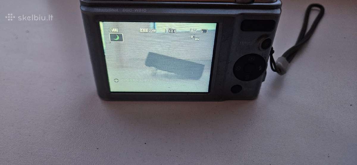 Sony Skaitmenine Kamera Dsc-w810,4gb Sd card - nuotraukos Nr. 2