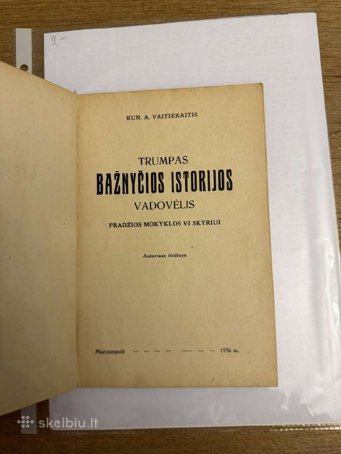 Trumpas Bažnyčios Istorijos vadovėlis 1936 m. - nuotraukos Nr. 2