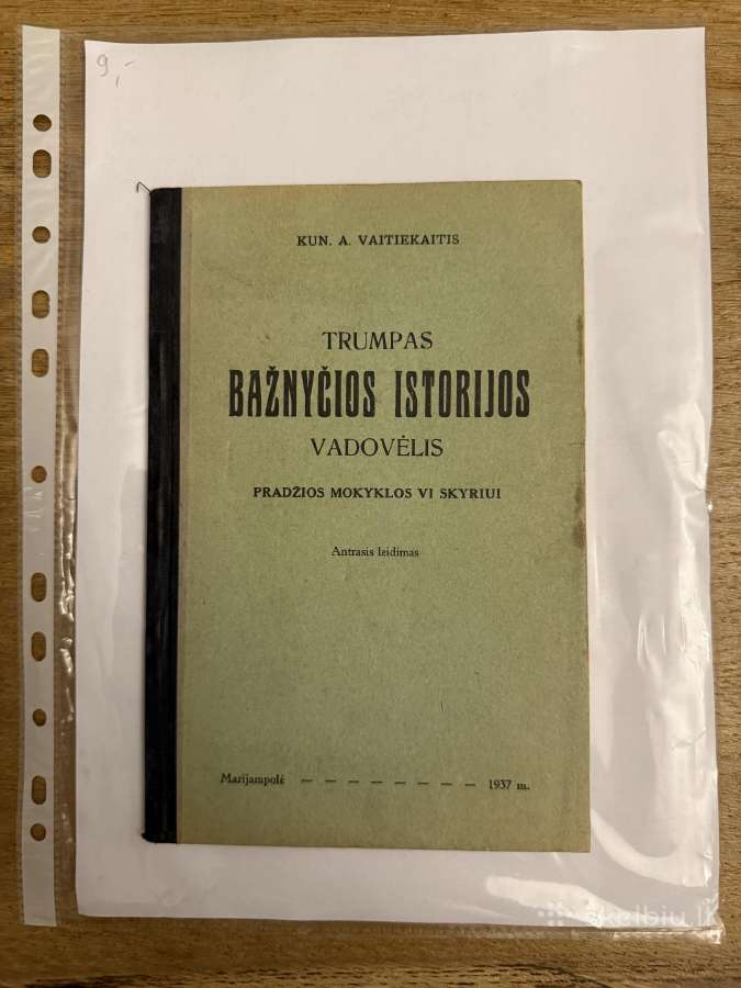 Trumpas Bažnyčios Istorijos vadovėlis 1937