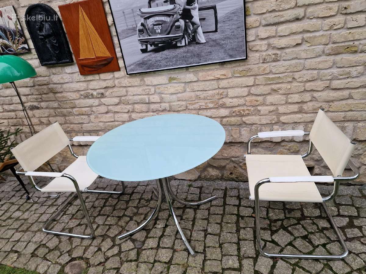 Vintažinės mid century Bauhaus st.odinės kėdės - nuotraukos Nr. 25