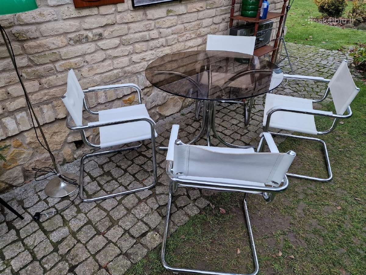 Vintažinės mid century autorinės Bauhaus kėdės - nuotraukos Nr. 5