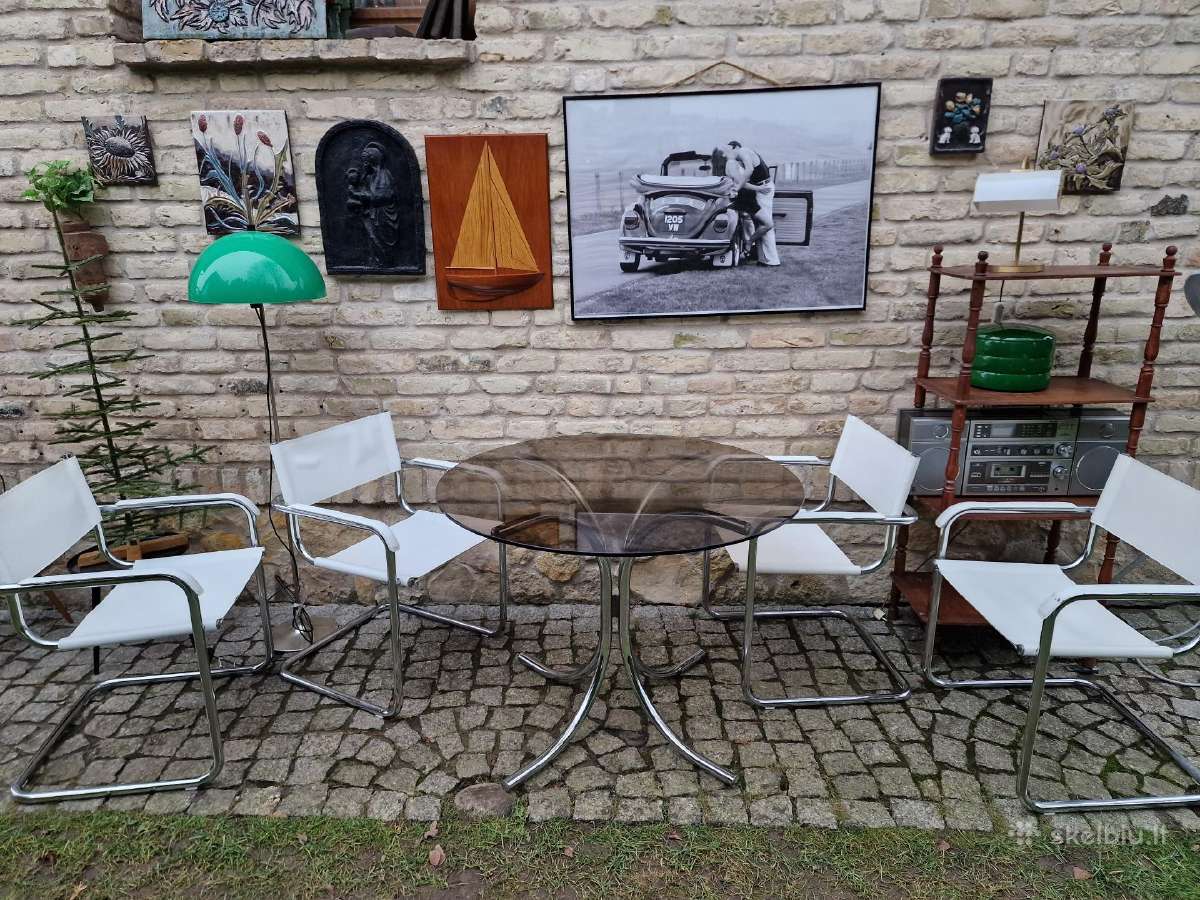 Vintažinės mid century autorinės Bauhaus kėdės - nuotraukos Nr. 7