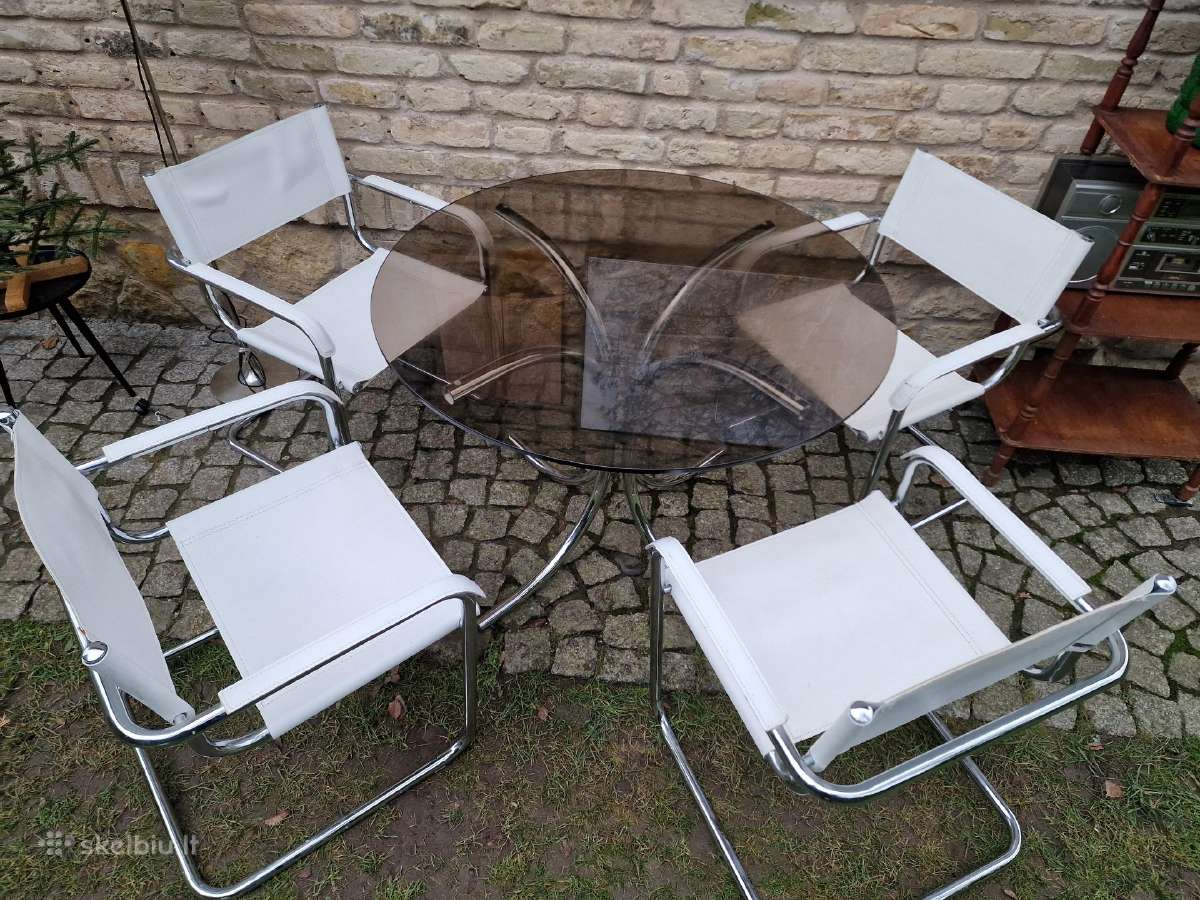 Vintažinės mid century autorinės Bauhaus kėdės - nuotraukos Nr. 8