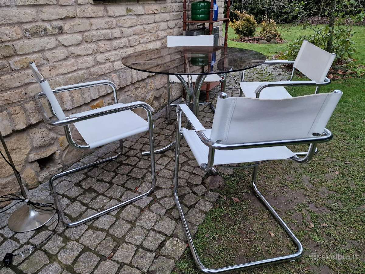 Vintažinės mid century autorinės Bauhaus kėdės - nuotraukos Nr. 9