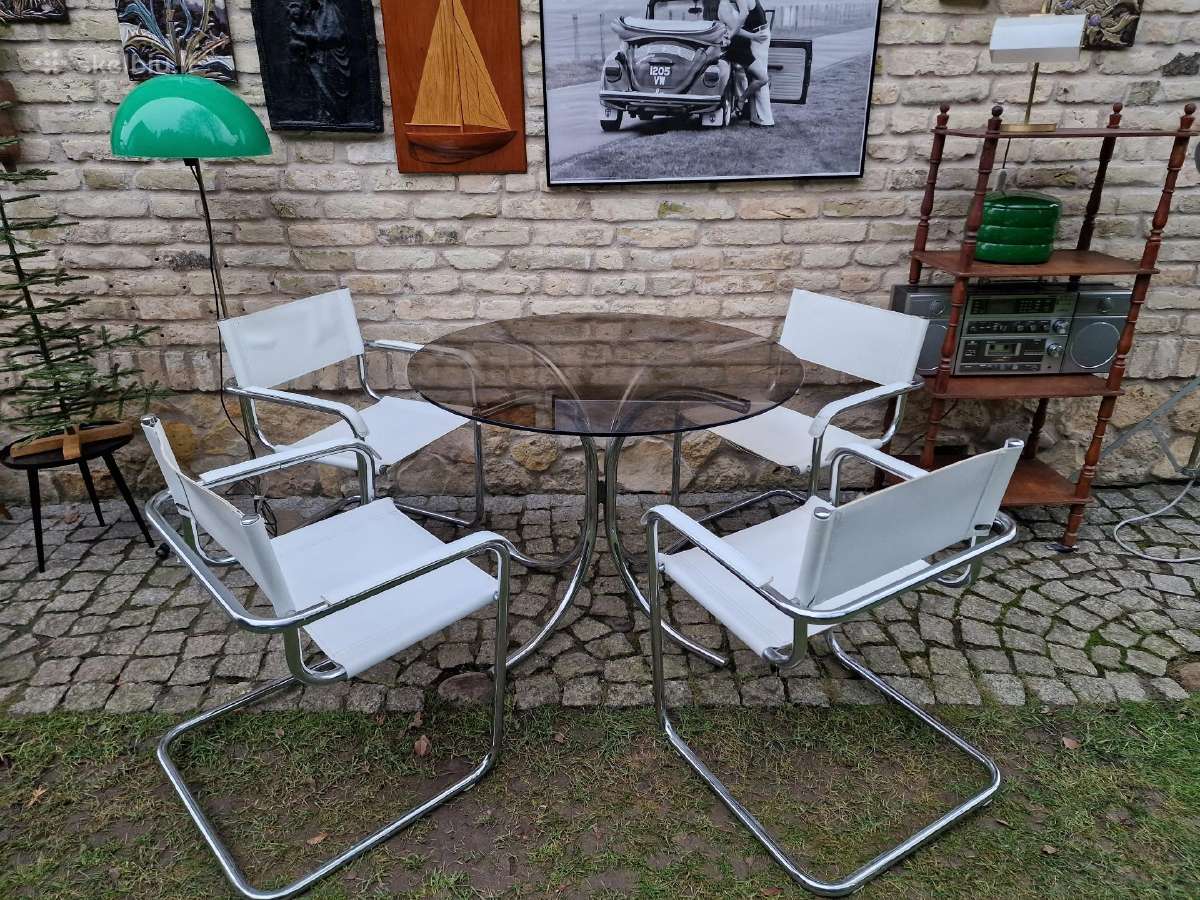 Vintažinės mid century autorinės Bauhaus kėdės - nuotraukos Nr. 10