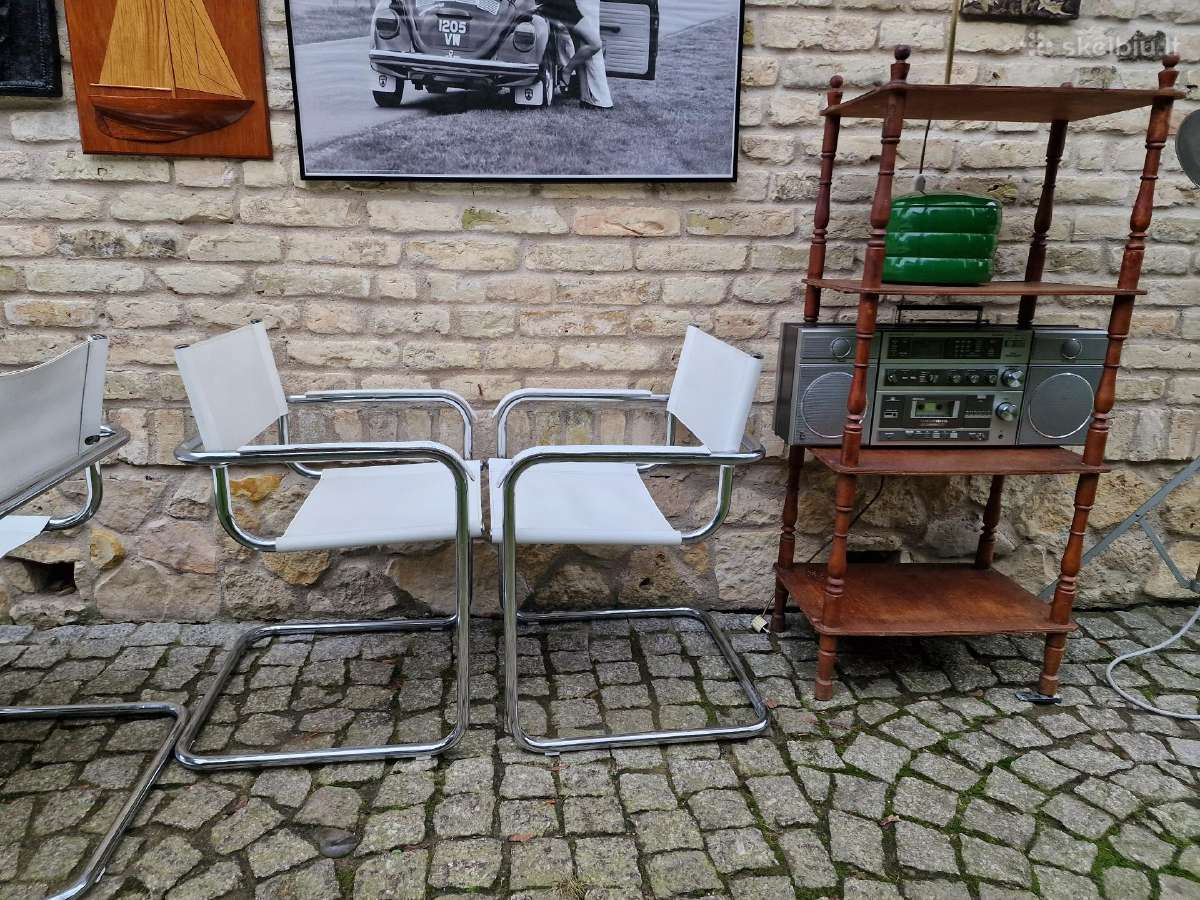Vintažinės mid century autorinės Bauhaus kėdės - nuotraukos Nr. 11