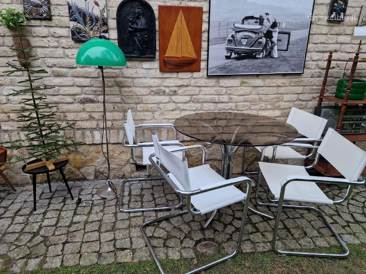 Vintažinės mid century autorinės Bauhaus kėdės - nuotraukos Nr. 16