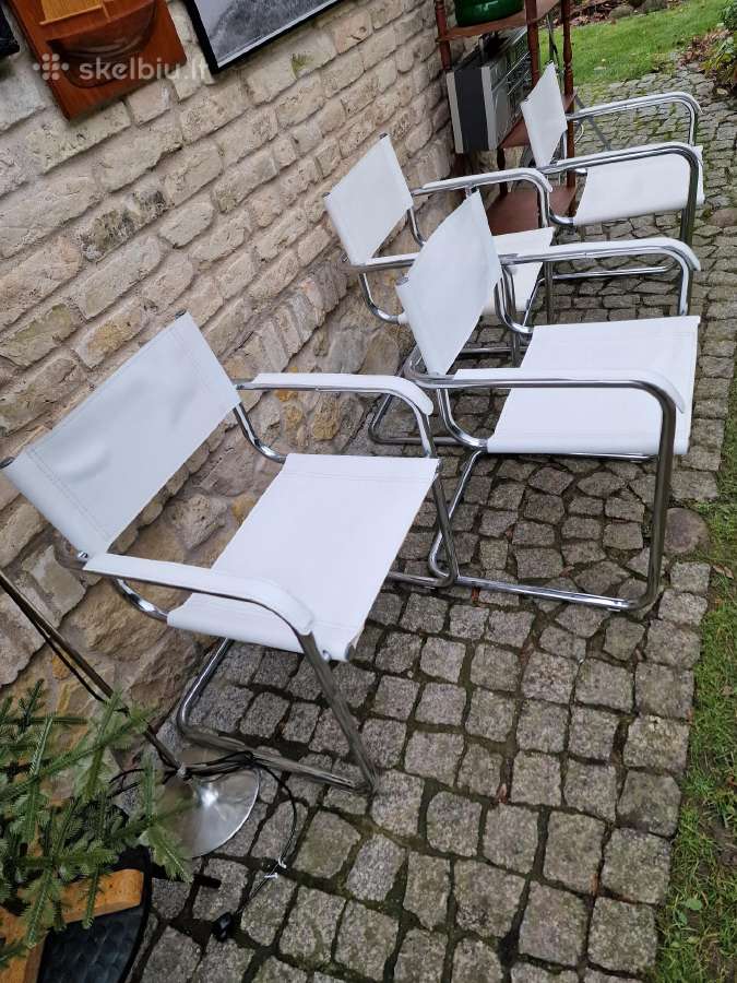 Vintažinės mid century autorinės Bauhaus kėdės - nuotraukos Nr. 17