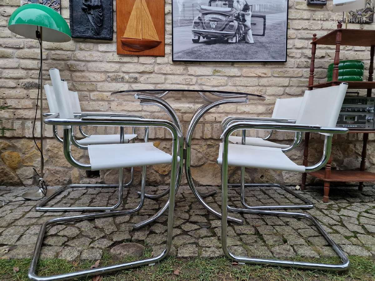 Vintažinės mid century autorinės Bauhaus kėdės - nuotraukos Nr. 18
