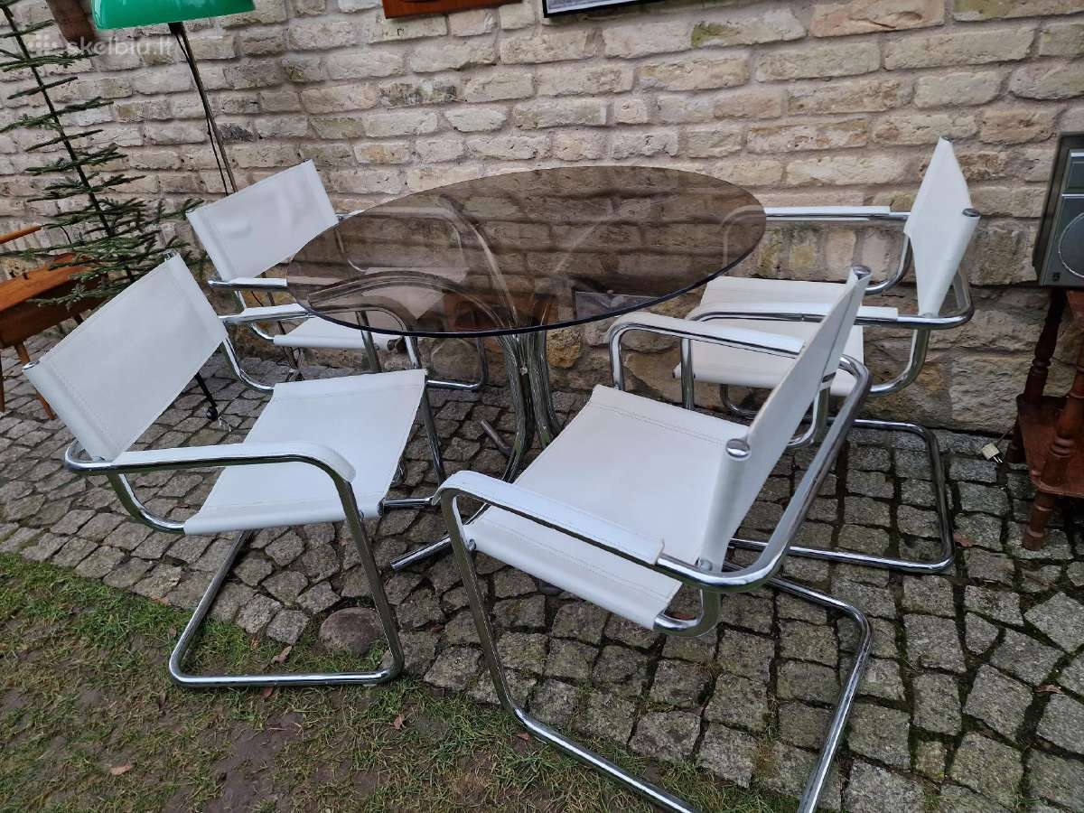 Vintažinės mid century autorinės Bauhaus kėdės - nuotraukos Nr. 20