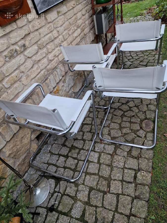 Vintažinės mid century autorinės Bauhaus kėdės - nuotraukos Nr. 23