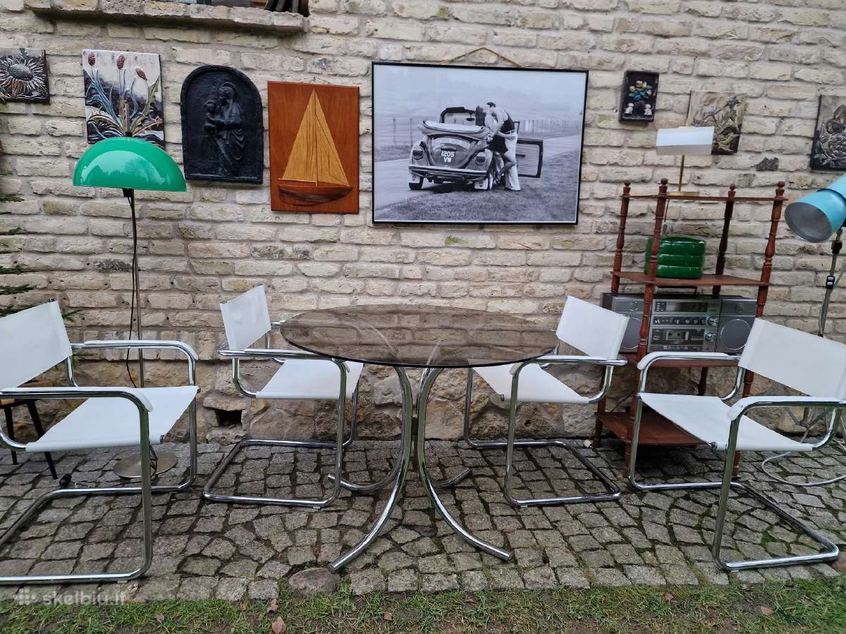 Vintažinės mid century autorinės Bauhaus kėdės - nuotraukos Nr. 25