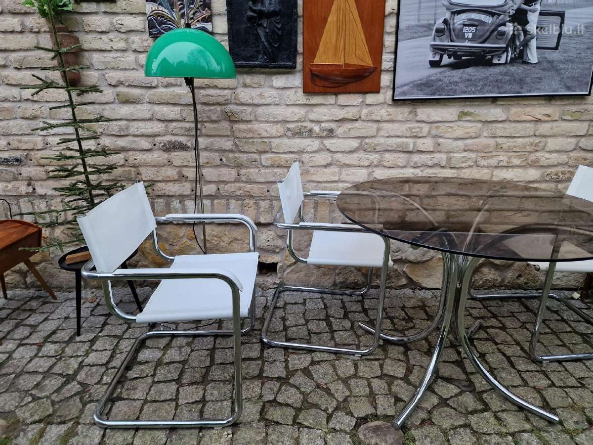 Vintažinės mid century autorinės Bauhaus kėdės - nuotraukos Nr. 27