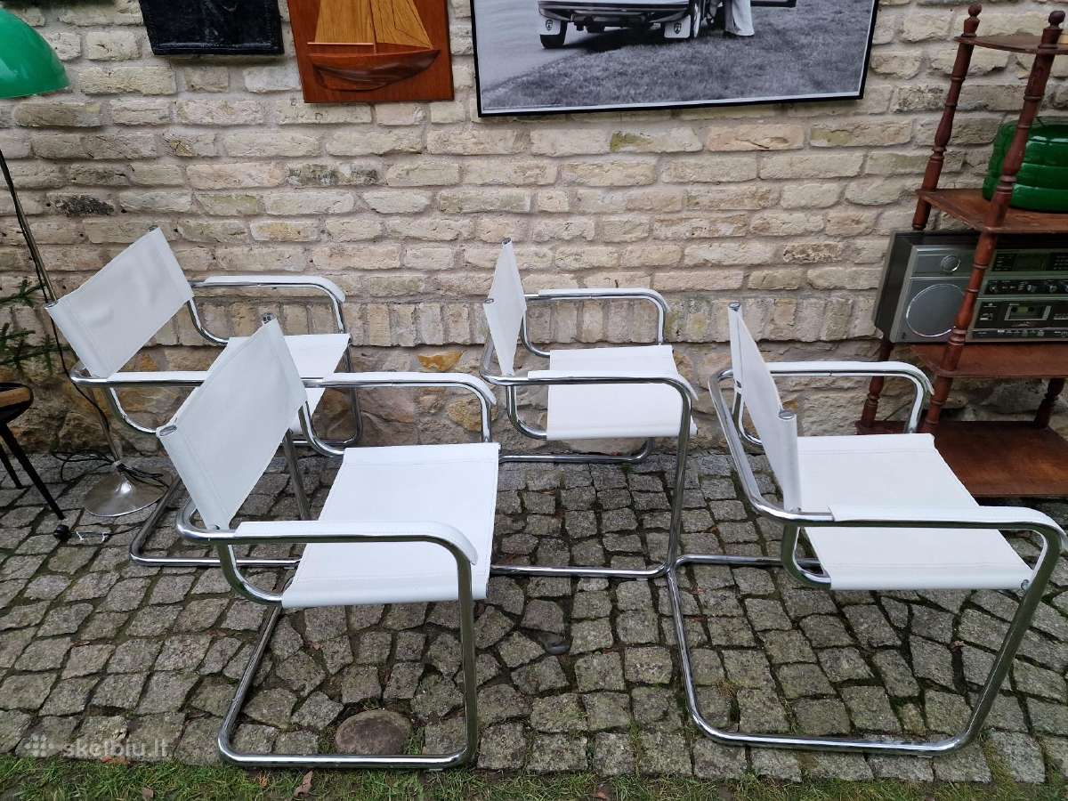 Vintažinės mid century autorinės Bauhaus kėdės - nuotraukos Nr. 28