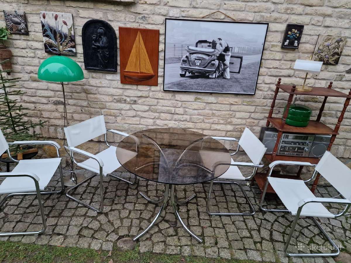 Vintažinės mid century autorinės Bauhaus kėdės - nuotraukos Nr. 29