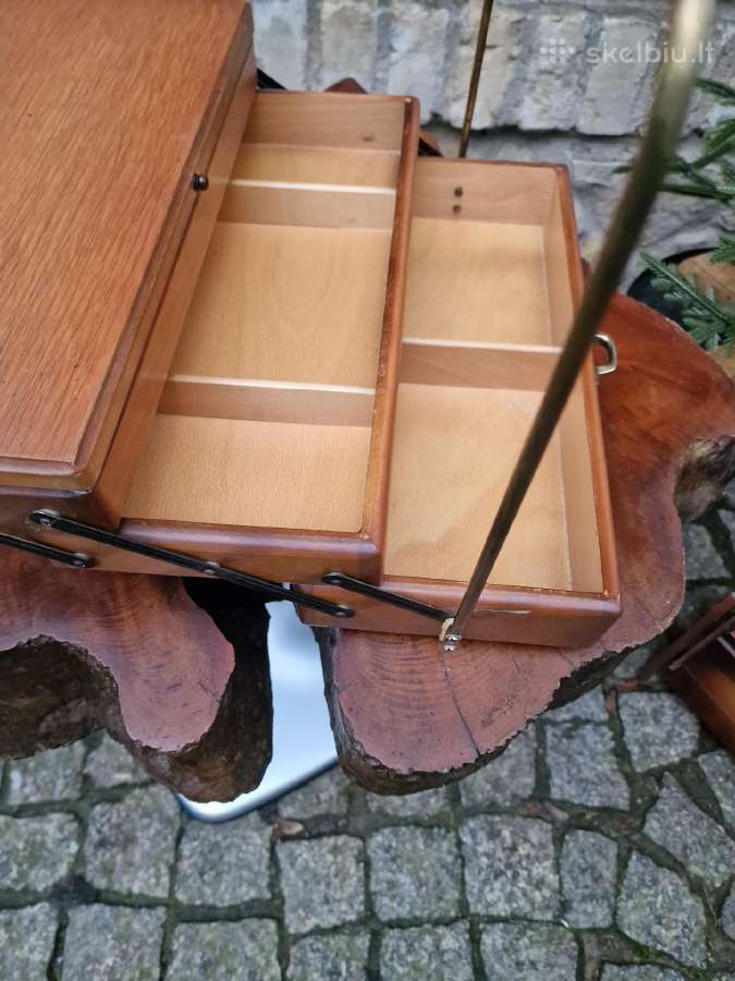 Vintažinės mid century rankdarbių dėžutės - nuotraukos Nr. 6