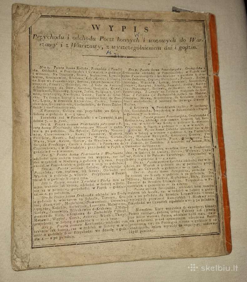 Kalendarz polski, Ruski, astronomiczny i. 1827. - nuotraukos Nr. 5
