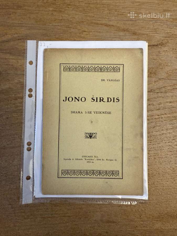 Jono širdis 1911 m.