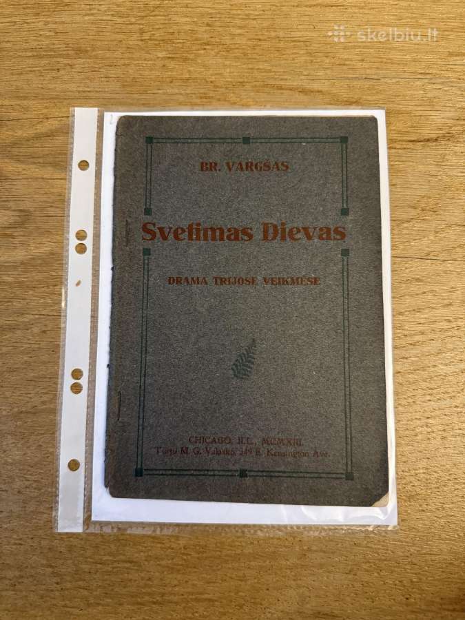 Svetimas Dievas 1913m