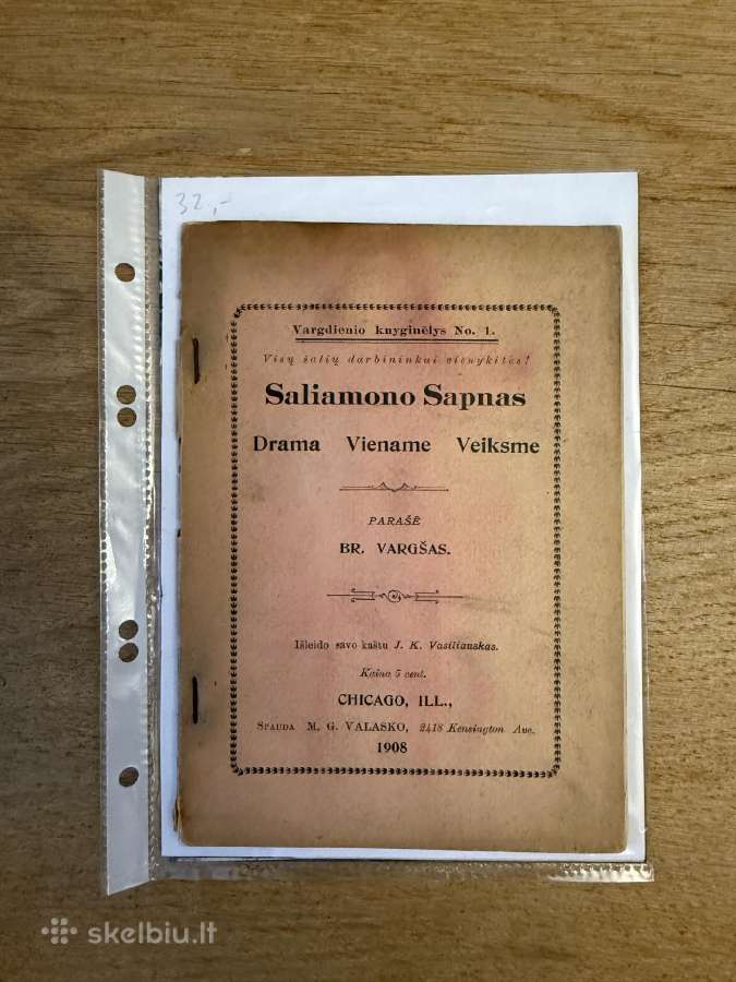 Saliamono sapnas 1908 m.