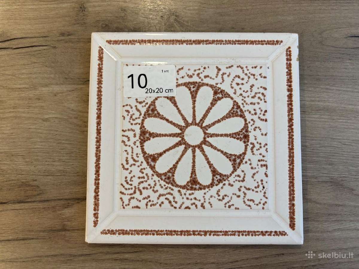Vintažinė Čekoslovakiška plytelė 20x20cm