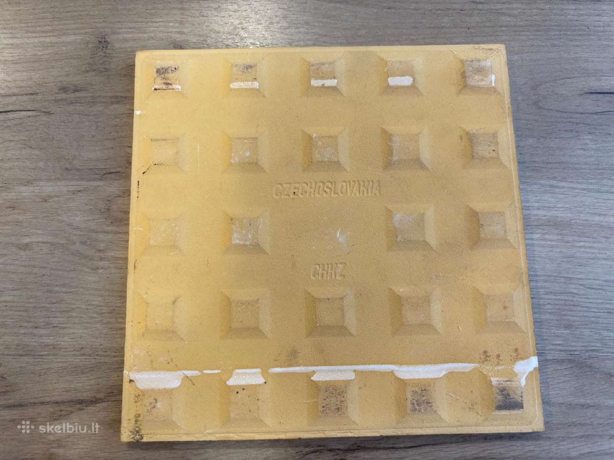 Vintažinė Čekoslovakiška plytelė 20x20cm - nuotraukos Nr. 3
