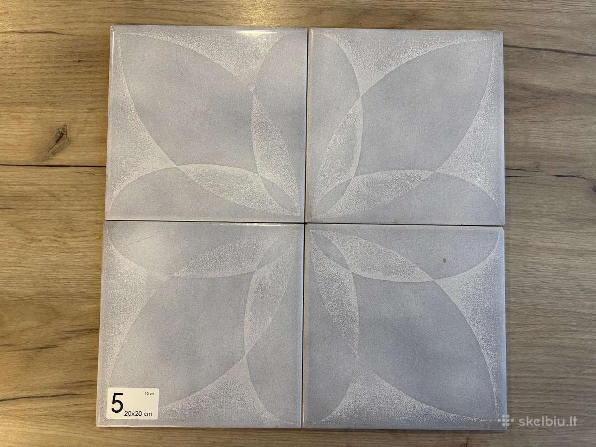 Vintažinės Čekoslovakiškos "Kerko" plytelės 20x20c