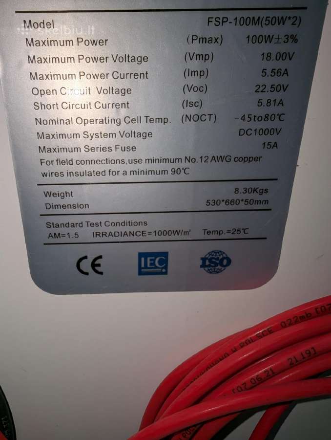 Sulankstomos saulės baterijos 3x100w - nuotraukos Nr. 7