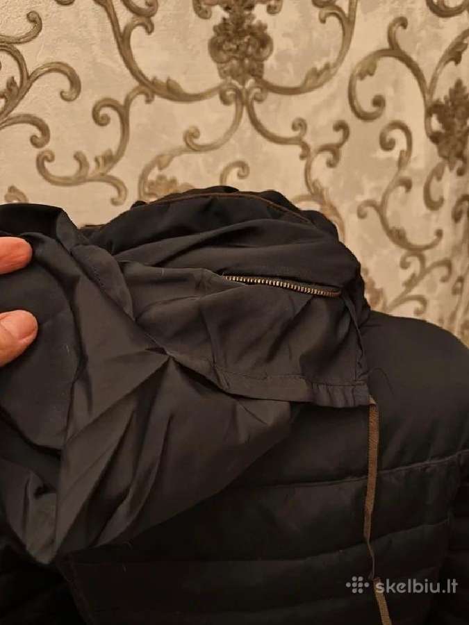 Moteriškas žieminis pūkinis paltas striukė 38-40 - nuotraukos Nr. 3