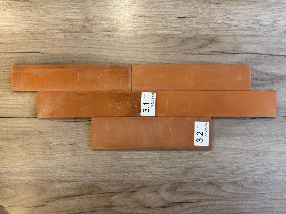 Vintažinės sienų plytelės 6.5x25cm