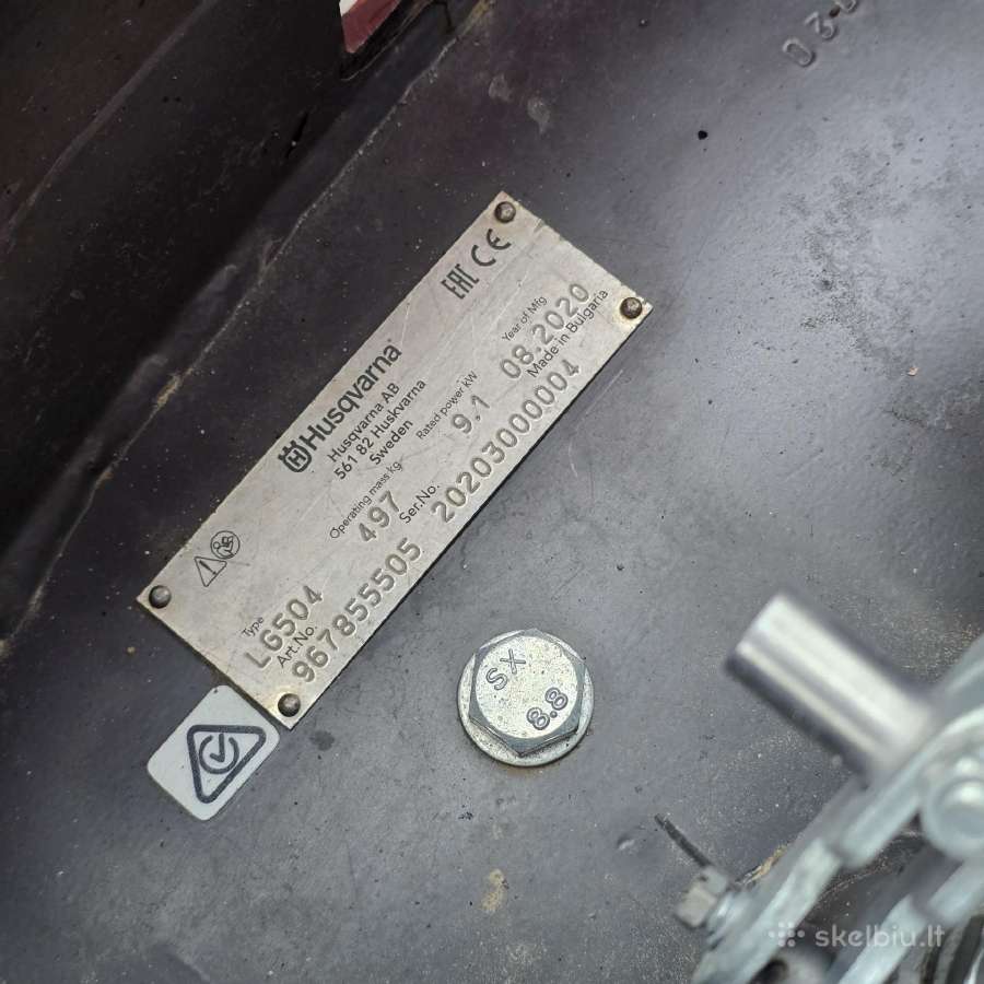 Vibroplokštė Husqvarna Lg504, Hatz 1d81z variklis - nuotraukos Nr. 9