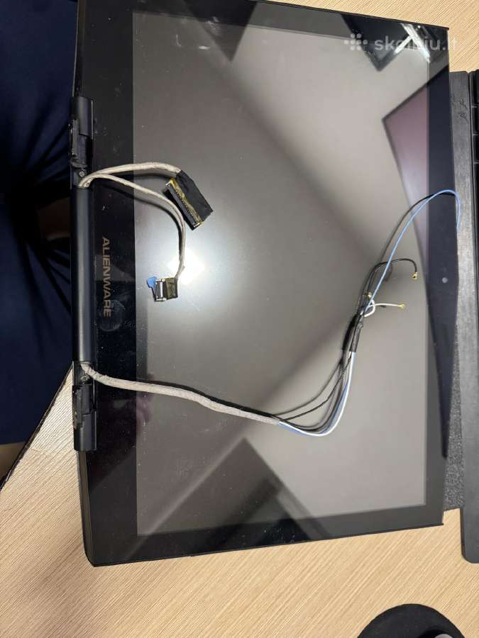 Alienware P01e kompiuterio matrica su dangčiu