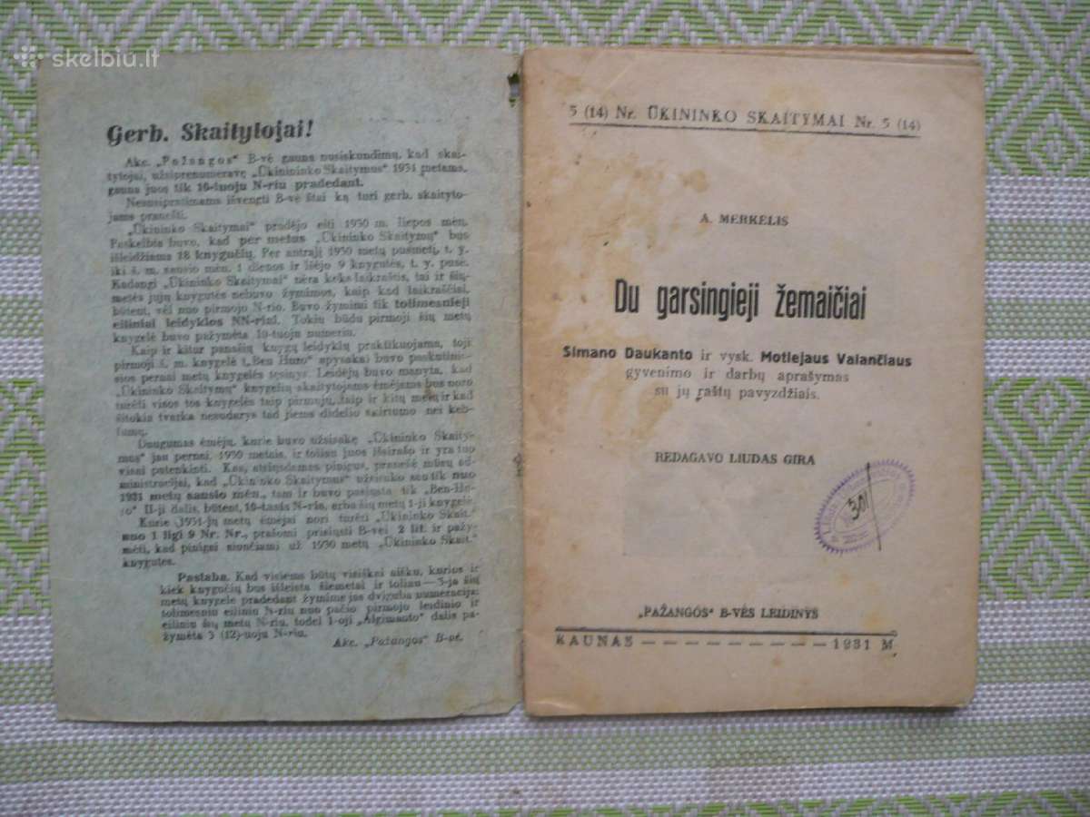 Ūkininko skaitiniai Nr. 5 (14) 1931 - nuotraukos Nr. 2