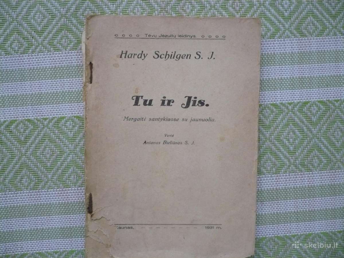 Hardy Schilgen S. J. Tu ir jis 1931
