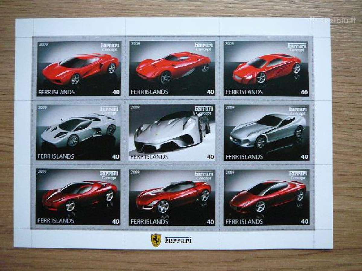 Automobiliai Ferrari 2009 Mnh ff422