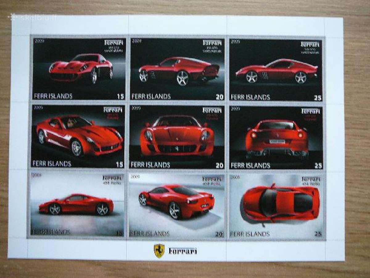 Automobiliai Ferrari 2009 Mnh ff423