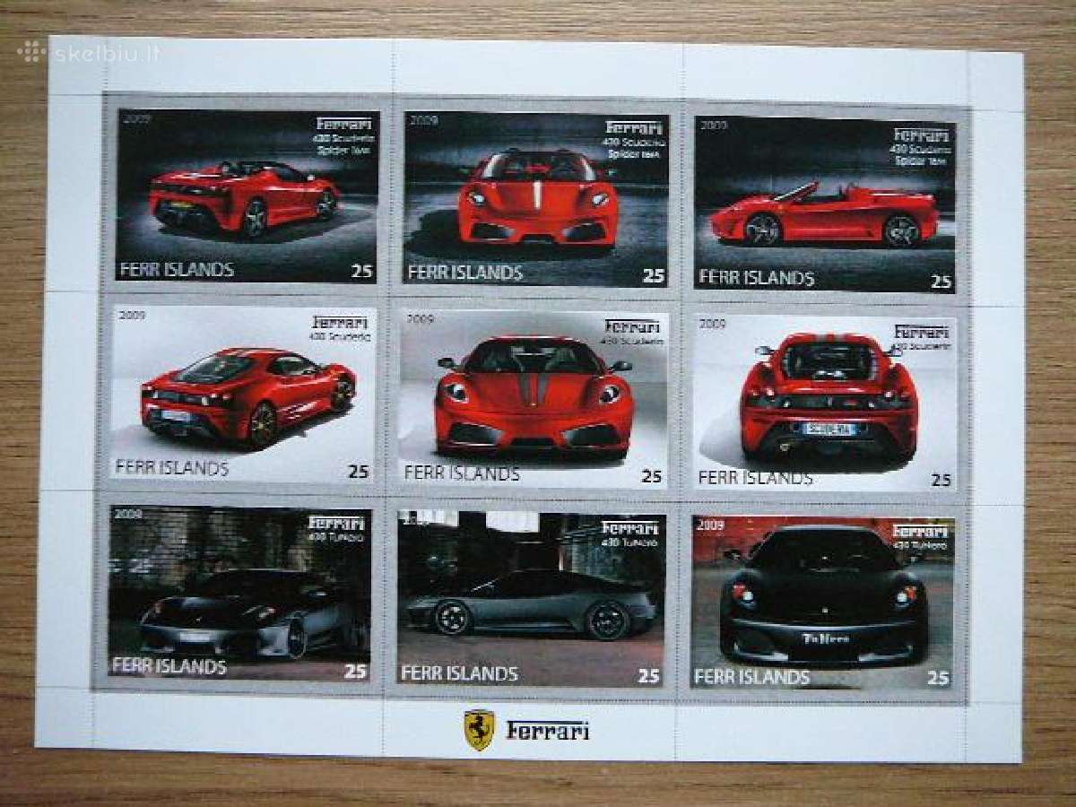 Automobiliai Ferrari 2009 Mnh ff424