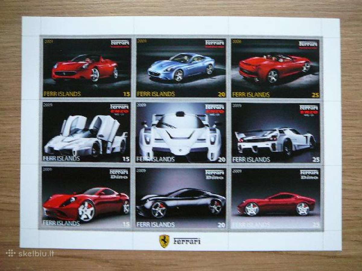 Automobiliai Ferrari 2009 Mnh ff425