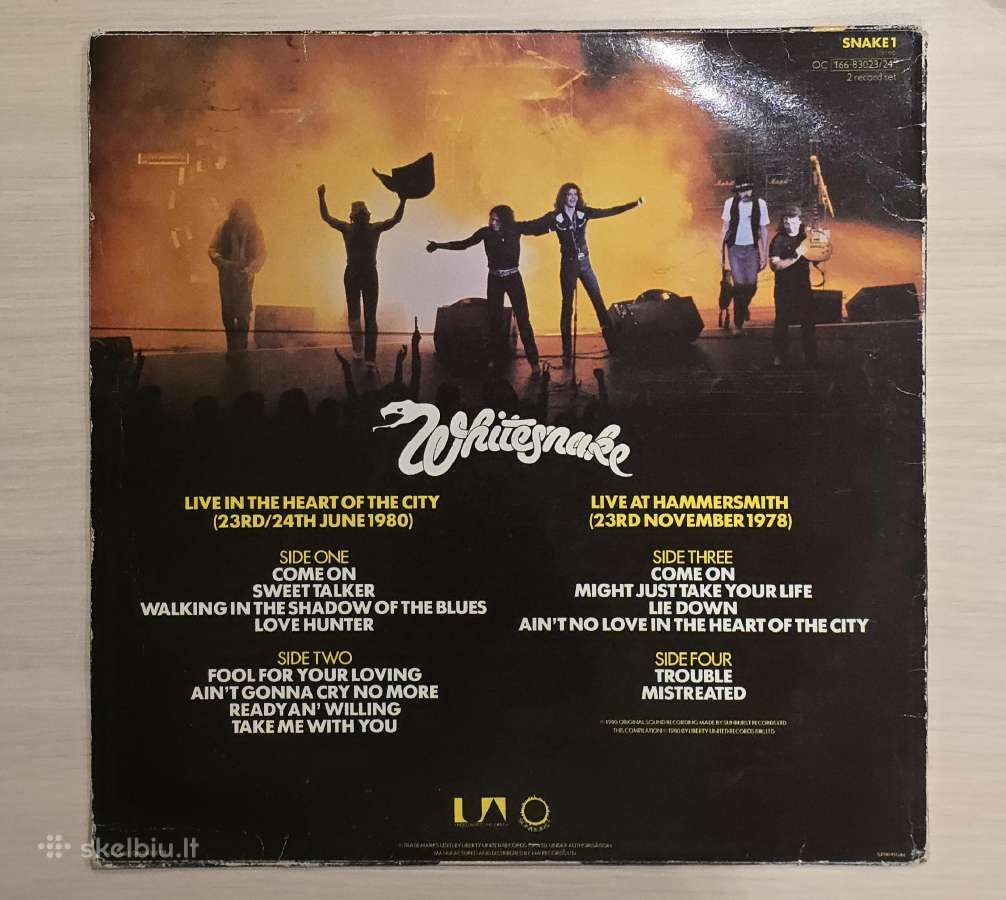 Whitesnake Live in the heart of the city, UK 2lp - nuotraukos Nr. 2