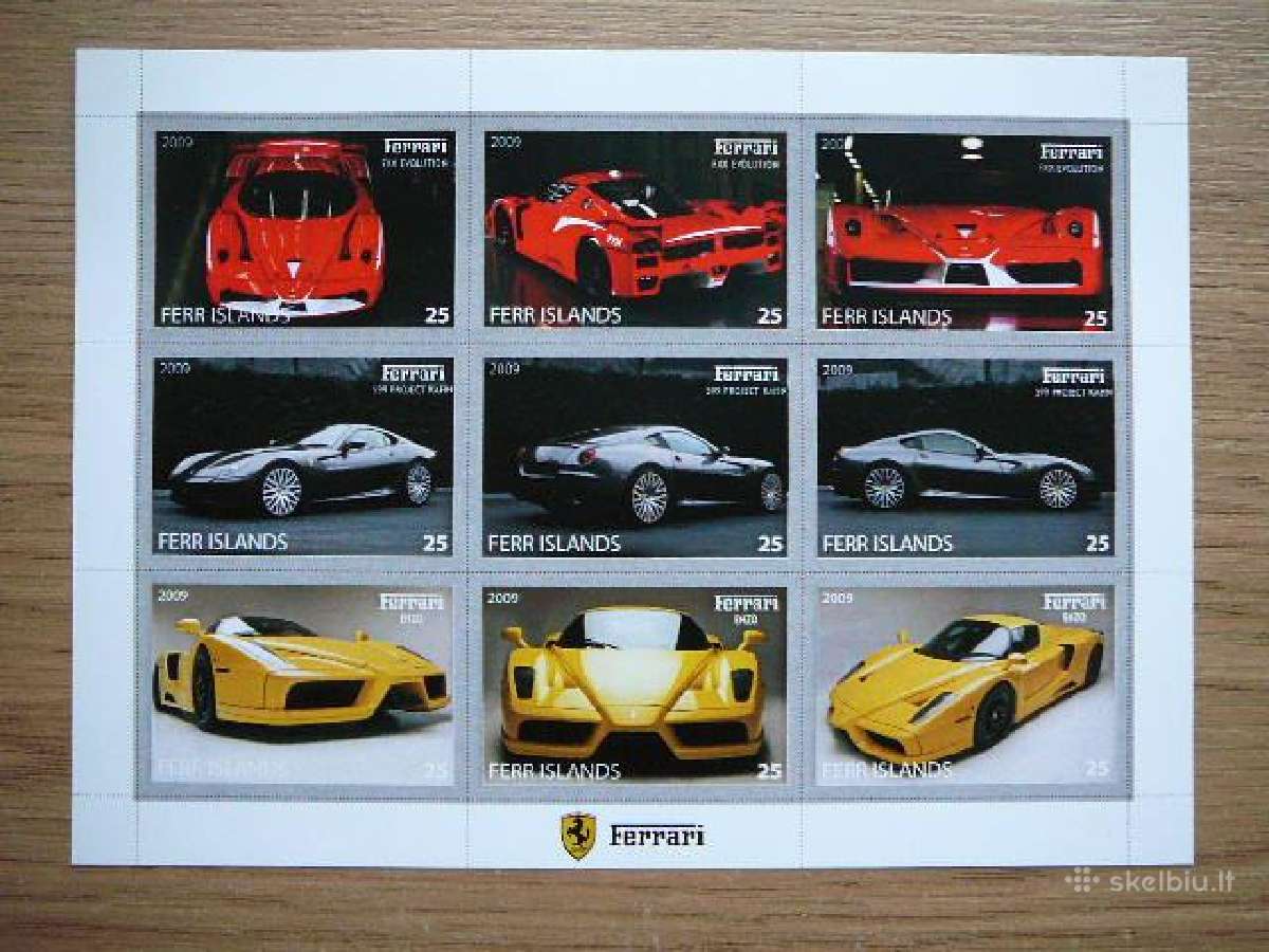 Automobiliai Ferrari 2009 Mnh ff426